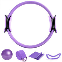 Pilates Ring Set, Magic Circle, Explosion-Proof Pilates , High Elastic Resistance Band, Yoga Wheat Tube ,A