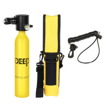 DIDEEP 0.5L X3000 Portable Scuba Diving Equipment Oxygen Tank Air Cylinder Pressure Gauge Instrument Diving Equipment Yellow
