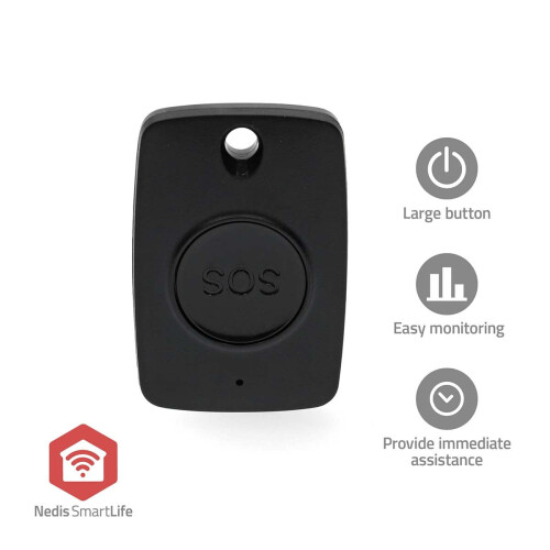 Buton inteligent de panică | Zigbee 3.0 | Tip baterie: CR2450 | Negru