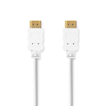 High Speed HDMI kabel med Ethernet | HDMI -kontakt | HDMI -kontakt | 4K@60Hz | ARC | 18 Gbps | 2.00 m | Rund | PVC | Hvit | Label