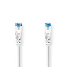 CAT6a nettverkskabel | S/FTP | RJ45 Han | RJ45 Han | 20.0 m | Snagless | Rund | LSZH | Grå | Label