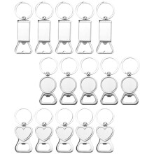 Sublimation Blanks Keychains Metal Bottle Opener Heat Transfer Sublimation Keychains for Personalized Sublimation Photo