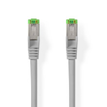 Cat 8.1 nettverkskabel | S/FTP | RJ45 Han | RJ45 Han | 20.0 m | Rund | LSZH | Grå | Label