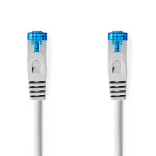 CAT6a nettverkskabel | S/FTP | RJ45 Han | RJ45 Han | 0.25 m | Snagless | Rund | LSZH | Grå | Label