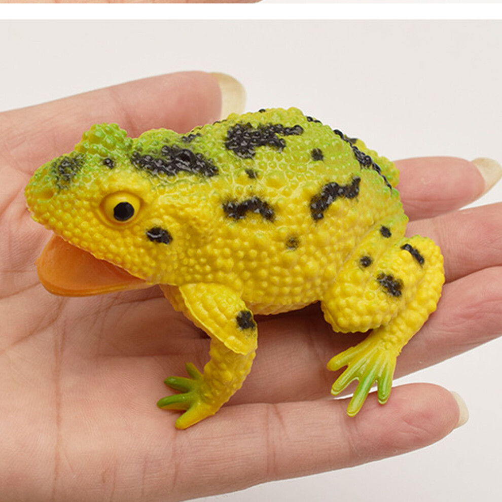 Realistic Frog With Water Spray, Lifelike Call & Interactive Model Yellow