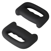 Premium Hand Weights for Men and Women for Shadowboxing, Boxing Training,Aerobics, Core and Fitness Exercises(2kg) Black