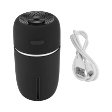 USB Car Humidifier 200Ml  Portable Humidifier with 7 Colors LED Night Light Quiet Adjustable Mist Modes for Travel B