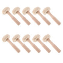30Stk Handmade Holzroller Pilzform Beige Für Druckkunst Und Bastelsets
