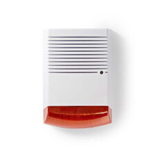 Sirena di sicurezza fittizia | IP44 | Alimentazione a batteria | Esterno | Arancione / Bianco