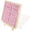 3Sets Double-Sided Pink Felt Letter Board with Sturdy Wooden Frame 1