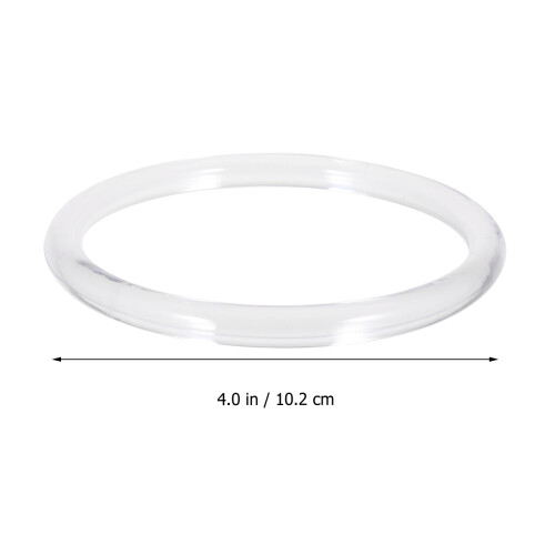 15Pcs Transparent Round Bag Handles Durable Replacement for Purse DIY