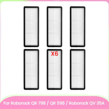 Ersatzteile, Waschbarer Filter für QV 35A / QR 598 / QR 798 Roboterstaubsauger-Zubehör, 6 Stück