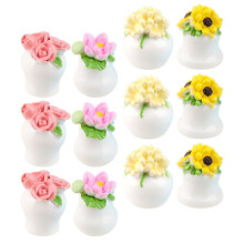 24Ud Plantas Artificiales Miniaturas Resina Para Decoración Hogar Mini