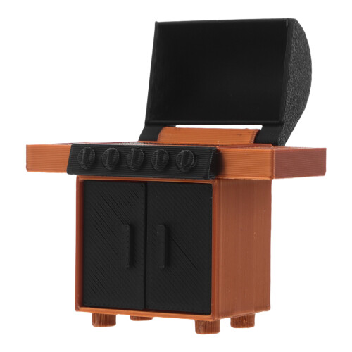 2Pièces Mini Barbecue Charbon Figurines Jardin Féérique