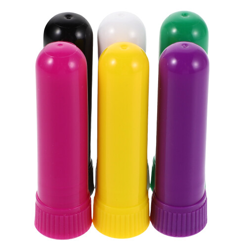 24Pièces Bâtons Nasaux Rechargeables PP Multiusage Aromathérapie