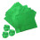200Pièces Aluminium Vert Brillant Pour Bonbons DIY 1