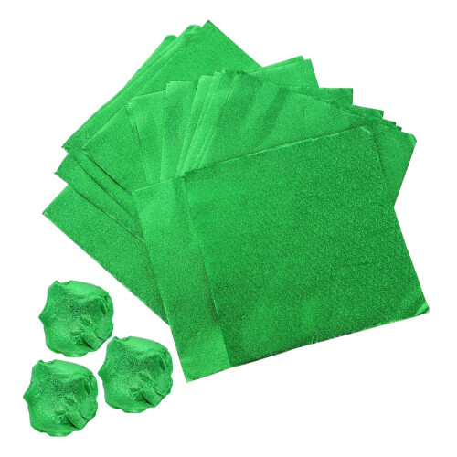 200Pièces Aluminium Vert Brillant Pour Bonbons DIY