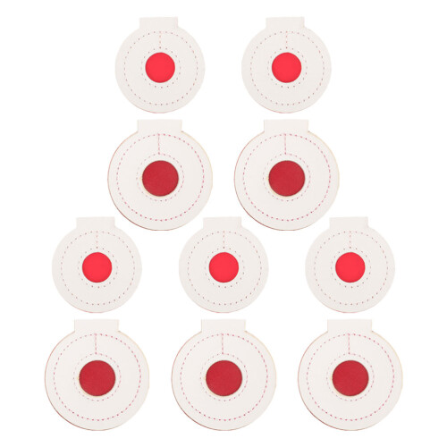 50Pcs Red and White Shooting Targets for Professional Training