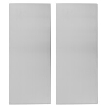 4Pièces Plaques Métal Acier Inox Brossé Pour Porte Avec Autocollant