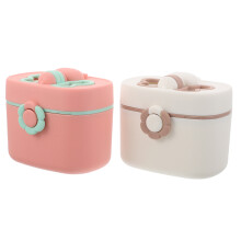 6Pièces Distributeur Poudre Lait Bébé, PP Sécurisé, Portable Coloré