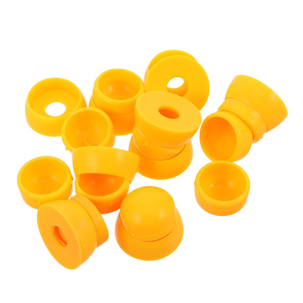 40Pcs Yellow Plastic Screw Thread Protectors For Playground Safety 3648157103082