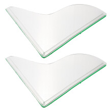 4Pairs Clear Acrylic Splashing Guards for Bathtub and Sink Water Block
