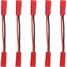 5PCS 2 Pin JST Plug Connector Plug Connector Cable Wire for RC Toys Battery LED Lamp Female to Female