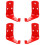 12Pcs Fire Extinguisher Wall Bracket Red Durable Heavy-Duty Mounts 1