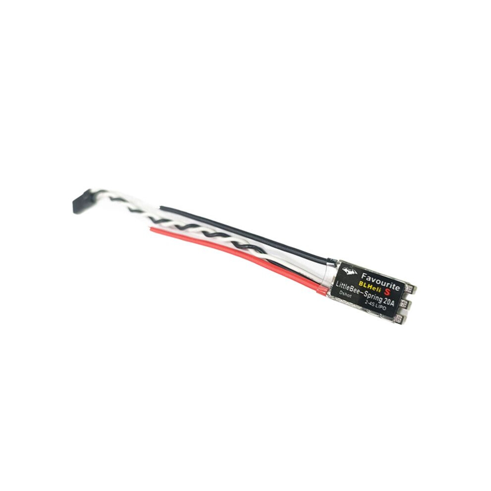 Fvt Little Bee Blheli-S Spring 20A Brushless Esc 2-4S Supports Mulitshot Dshot Oneshot42 Oneshot125 Multicopter 4714268355326
