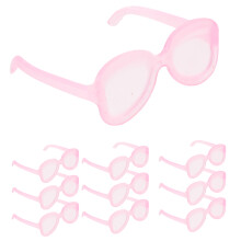 100Pcs Pink Mini Plastic Doll Sunglasses Stylish Eyewear for Dress Up