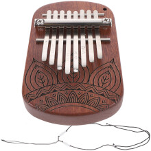 2Pcs Small Wooden Kalimba Thumb Piano Creative Instrument for Adults