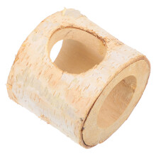 4Pcs Wood Hamster Hideout Toy Multi Secure Tunnel for Small Animals