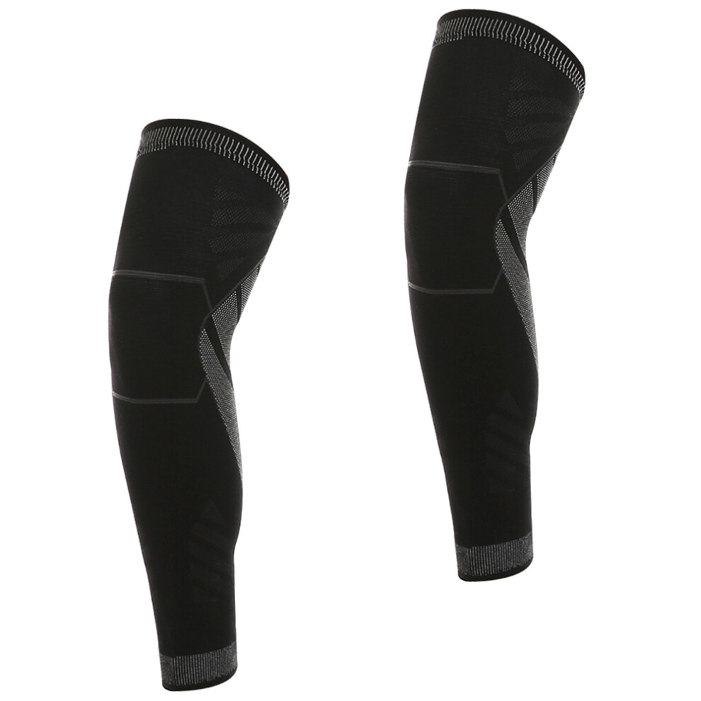 4Pcs Black Knee Protective Pads Nylon Knee Sleeves For Basketball Use 3651044030118