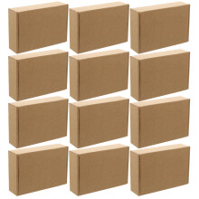 100Pcs Corrugated Paper Moving Boxes Beige Storage Boxes Set