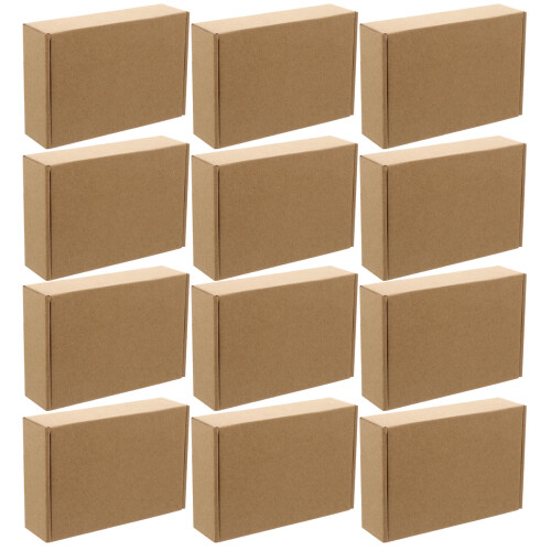 100Pcs Corrugated Paper Moving Boxes Beige Storage Boxes Set