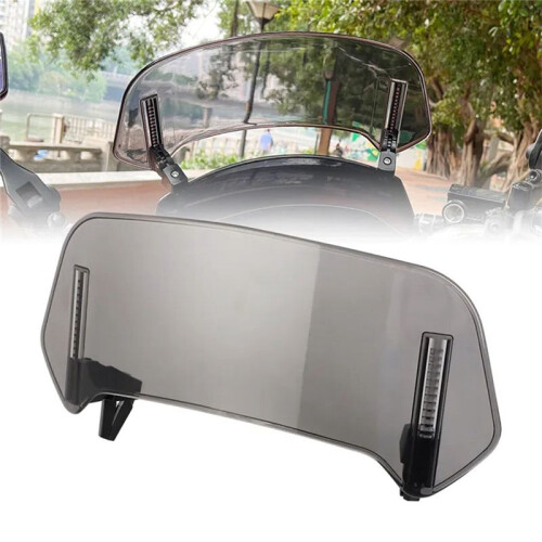 Motorcycle Windshield Transparent Extension Adjustable Spoiler Deflector for      36X14cm 2
