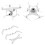 Landing Gear Stabilizer and Gimbal Protector for  Phantom 4 Pro Drone 3