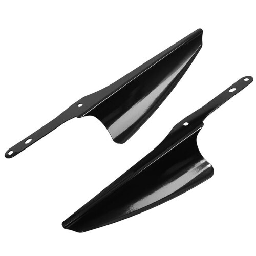 Motorcycle Front Fork Mount Wind Deflectors Windscreen Fairing for  Touring Road King 1995-2021(Silver) 1