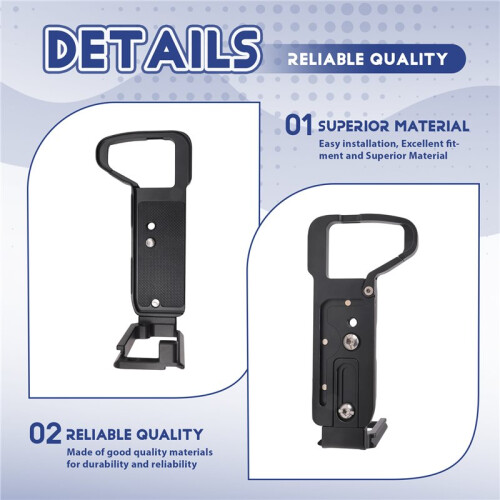 Quick Release Plate Base Grips Handle, Hand Grip Handle Quick Release L Plate Holder for  A7r4 A7m4 A7S3 A1 Camera B 2