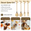 Dessert Spoon Fork Set,20 Pcs 4.7 Inch Cake Fork,Coffee Spoon, Gold Leaf Fruit Fork,(10 Spoon + 10 Fork) 6