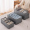 3 Piece Wardrobe Organizer, Storage Boxes, Jeans Organizer, Stackable Storage Box, Gray Storage Box for Drawers Closet,B 6