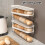 Rolling Egg Dispenser Egg Storage Box Double Layer Egg Roller Organizer Bin with Lid Storage Organizer for Restaurant 5