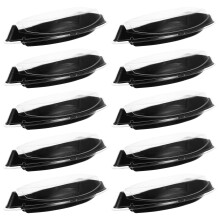 10Pièces Boîtes Sushi Noires Pet Transport Facile