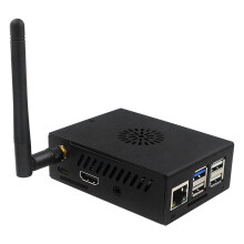 For Orange Pi 3B Case , Metal Shell with Fan & Heatsink for Orange Pi 3B 2GB / 4GB / 8GB (with Antenna)
