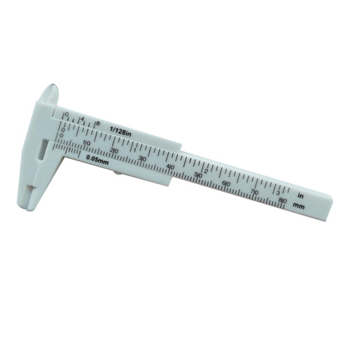 4Pcs Durable Plastic Vernier Caliper Gauge White for Precise Measuring