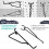 Peg Board Shelf Hooks, 8PACK 6In Metal Utility Hook Set, Peg Board Organizer for Garage Workbench Art  Room Office 4