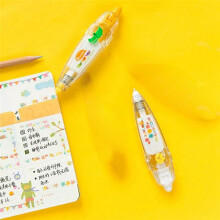6 STKS DIY Leuke Dieren Druk Type Decoratieve Pen, Leuke Dieren Kant Correctie Tape Decoratieve Tape Pen