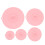 Set di 5 pezzi di coperchi in silicone rosa per microonde 2