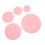 Set di 5 pezzi di coperchi in silicone rosa per microonde 8