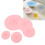 Set di 5 pezzi di coperchi in silicone rosa per microonde 15